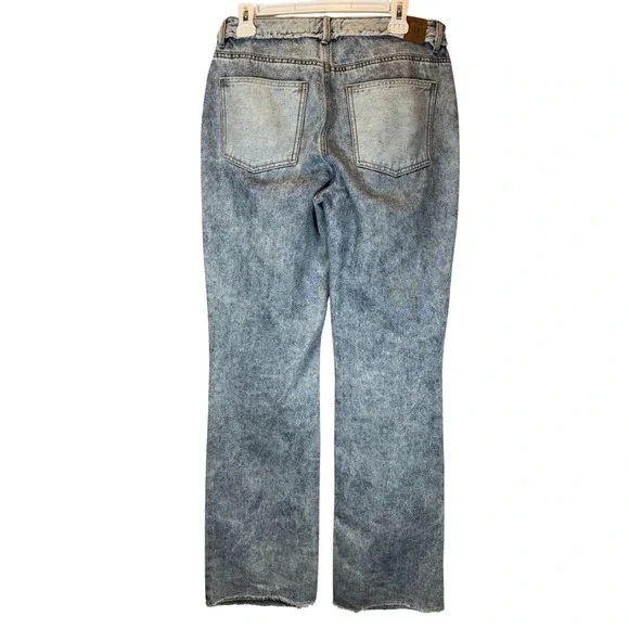 Stop Jeans Rare Colombian Butt Lift Boot Cut Womens size 8 Distressed Frayed Hem - Picture 2 of 12